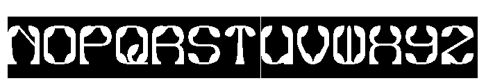 Synthetic Flora-Inverse Font UPPERCASE