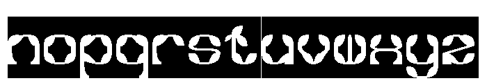 Synthetic Flora-Inverse Font LOWERCASE