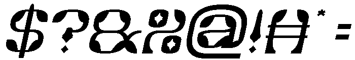 Synthetic Flora Italic Font OTHER CHARS