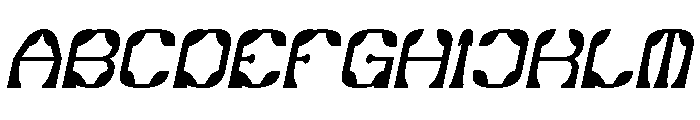Synthetic Flora Italic Font UPPERCASE