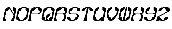 Synthetic Flora Italic Font UPPERCASE