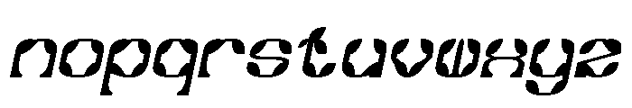 Synthetic Flora Italic Font LOWERCASE