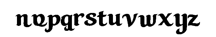 Syukr Font LOWERCASE