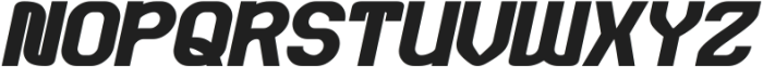 SYNTHETIC RHYTHM Bold Italic otf (700) Font UPPERCASE