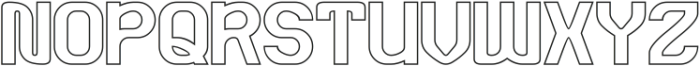 SYNTHETIC RHYTHM-Hollow otf (400) Font UPPERCASE