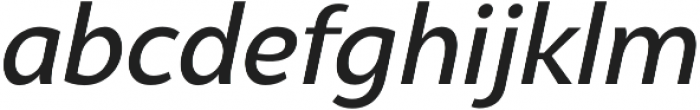 Syabil Medium Italic otf (500) Font LOWERCASE