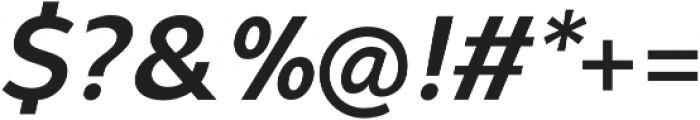 Syabil SemiBold Italic otf (600) Font OTHER CHARS