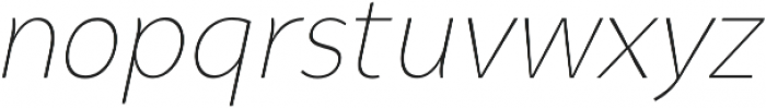 Syabil Thin Italic otf (100) Font LOWERCASE