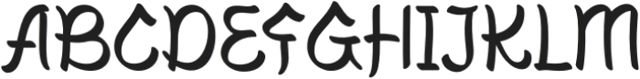 Syalbiyah-Regular otf (400) Font UPPERCASE