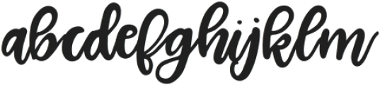 Sydalee Regular otf (400) Font LOWERCASE