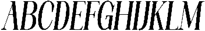 Sydney Sweeney Slanted Condensed otf (400) Font UPPERCASE