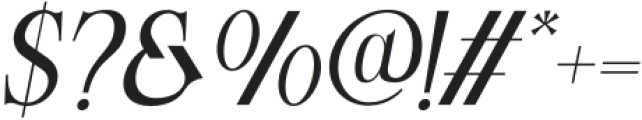 Sylviette Italic Regular otf (400) Font OTHER CHARS