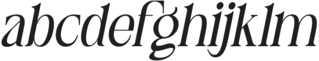 Sylviette Italic Regular otf (400) Font LOWERCASE