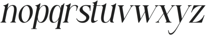 Sylviette Italic Regular otf (400) Font LOWERCASE