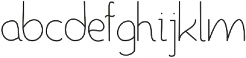 SymanticRegular ttf (400) Font LOWERCASE