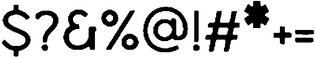 Symmetric Regular otf (400) Font OTHER CHARS