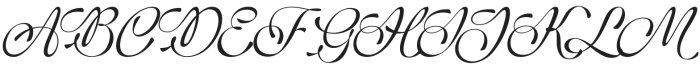 Symphonie Calligraphy Regular otf (400) Font UPPERCASE
