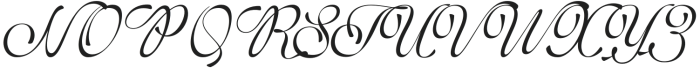 Symphonie Calligraphy Regular otf (400) Font UPPERCASE