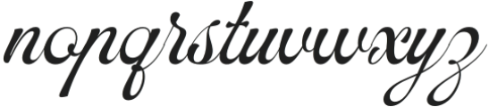 Symphonie Calligraphy Regular otf (400) Font LOWERCASE