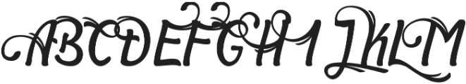 Symphony Alternate ttf (400) Font LOWERCASE