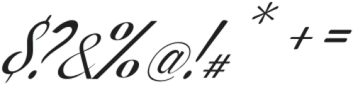 SymphonyRomance Script otf (400) Font OTHER CHARS