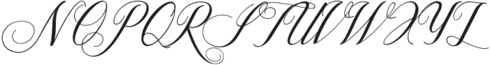 SymphonyRomance Script otf (400) Font UPPERCASE