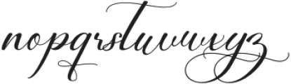 SymphonyRomance Script otf (400) Font LOWERCASE