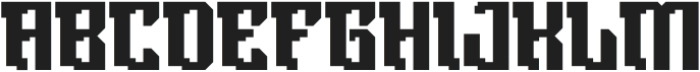 Syncio Pixely Regular otf (400) Font UPPERCASE