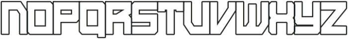Syntachron Bold Condensed Outline otf (700) Font LOWERCASE