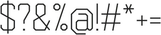 Synth Thin ttf (100) Font OTHER CHARS