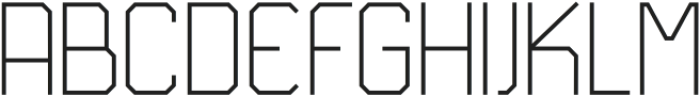 Synth Thin ttf (100) Font UPPERCASE