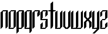Synthcore otf (400) Font LOWERCASE