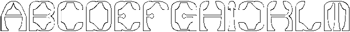 Synthetic Flora-Hollow otf (400) Font UPPERCASE