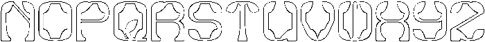Synthetic Flora-Hollow otf (400) Font UPPERCASE