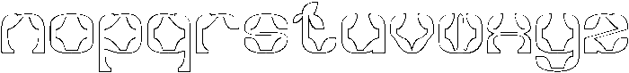 Synthetic Flora-Hollow otf (400) Font LOWERCASE