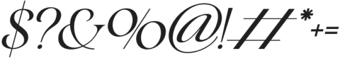 Synthetic Pleasures Italic otf (400) Font OTHER CHARS