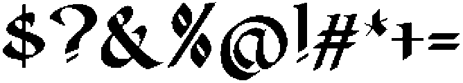 Synthetic Stone Regular otf (400) Font OTHER CHARS