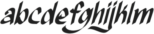 Syukran-Italic otf (400) Font LOWERCASE