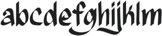 SyukranRegular otf (400) Font LOWERCASE