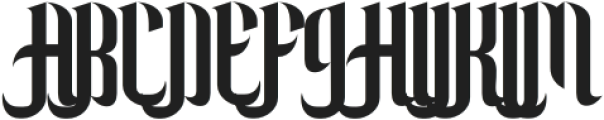 Syukron-Regular otf (400) Font UPPERCASE