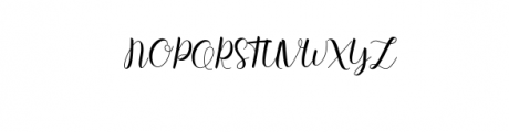 Syahilla Script Font UPPERCASE