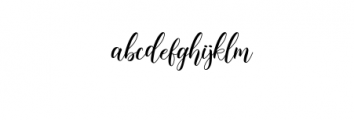 Syahilla Script Font LOWERCASE