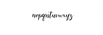 Syahilla Script Font LOWERCASE