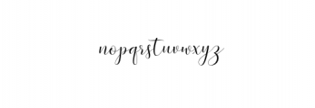 Symphony script Font LOWERCASE