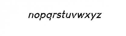 Syndrom Italic.ttf Font LOWERCASE