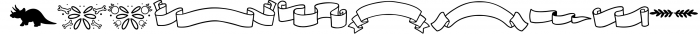 Sylvester Rex - Handwritten Dinosaur Font With Doodles Font LOWERCASE