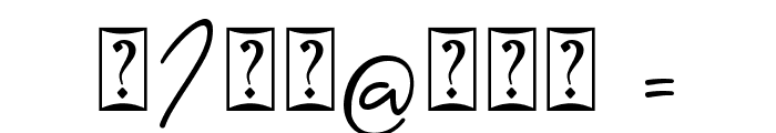 Syabian - Personal Use Font OTHER CHARS