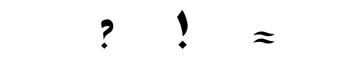 Syawal Khidmat Font OTHER CHARS