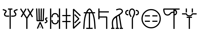 Syilloic Symbol Font LOWERCASE