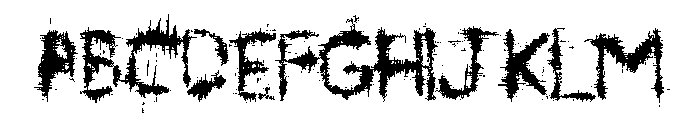 Symbiote Font UPPERCASE